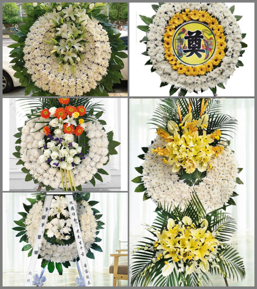 四川成都都江堰市石羊镇红花村花圈速递